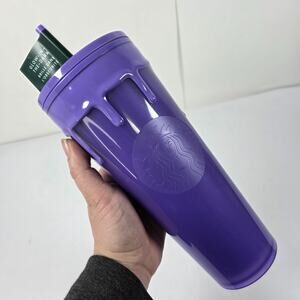 STARBUCKS Tumbler GLOW-IN-THE-DARK PURPLE SLIME Halloween VENTI COLD CUP 2025